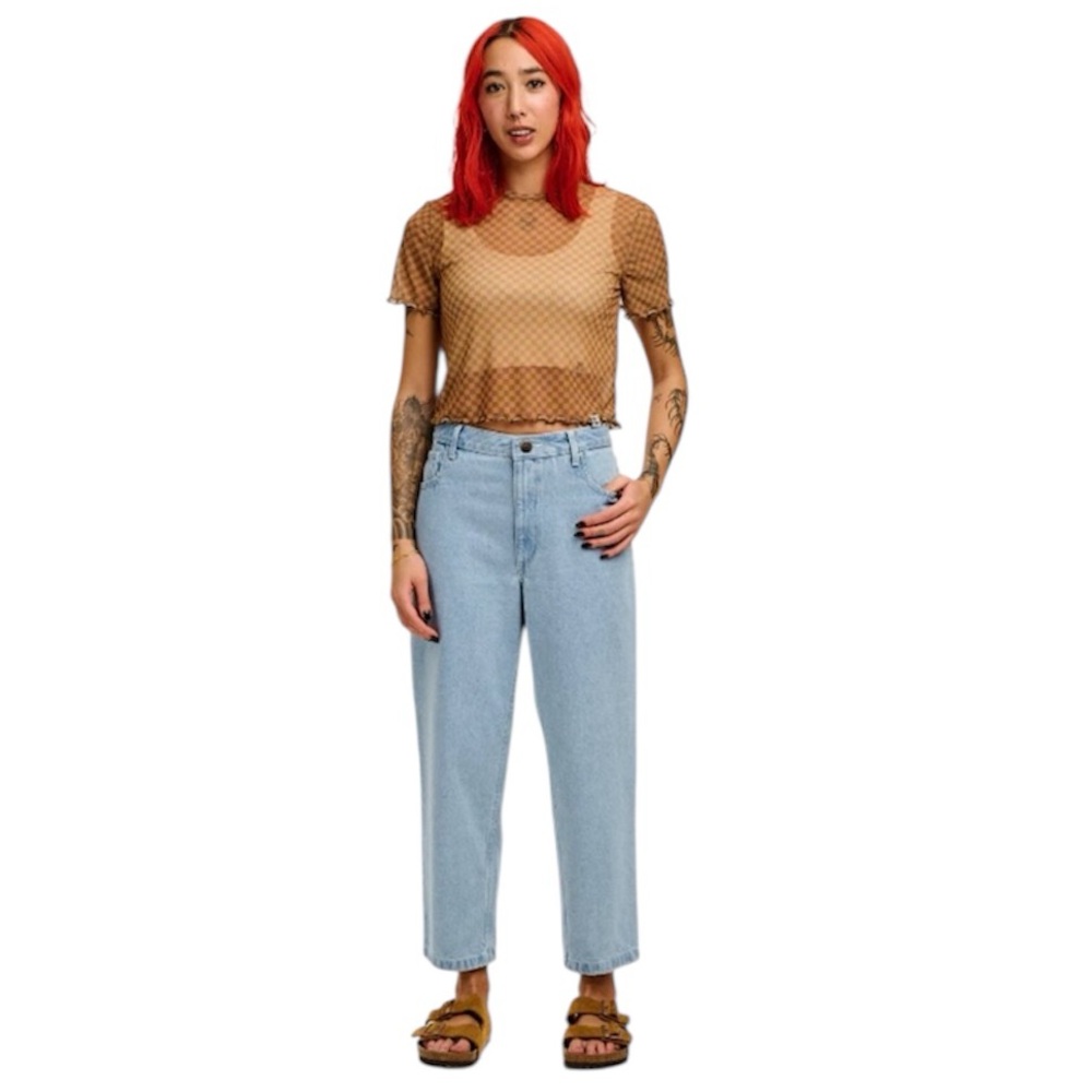 NWT Lucy & Yak Drew Straight Leg Jeans Lightwash Size W36